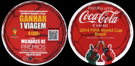 Coca-Cola - Bases para copos 2014 FIFA World Cup Brazil