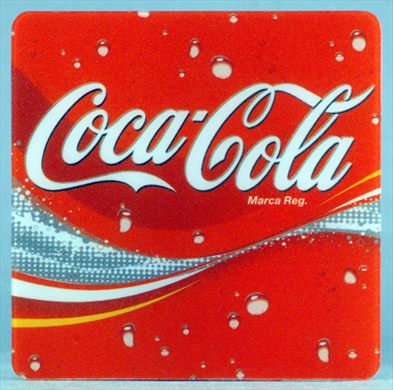 Coca-Cola - Bases para copos quadrada