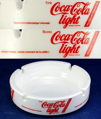 Coca-Cola light cinzeiro
