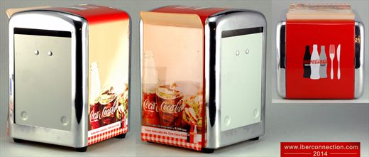 Coca-Cola - Guardanapeiro metal 2014