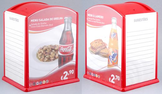 Coca-Cola - Guardanapeiro plastico menu (Fanta)
