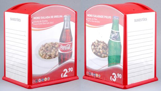 Coca-Cola - Guardanapeiro plastico menu (Sprite)