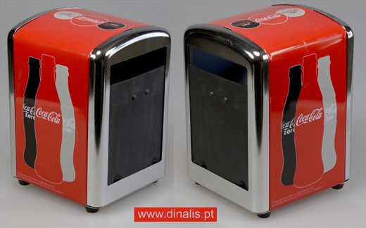Coca-Cola - Guardanapeiro metal
