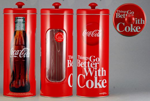 Coca-Cola - Dispensador de Palhinhas