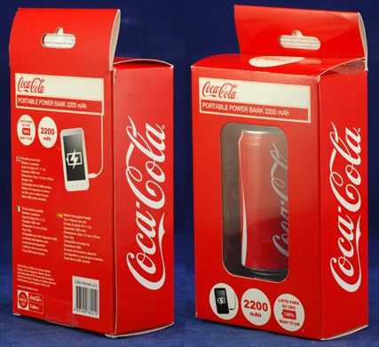 Coca-Cola - Portable Power Bank 2200 mAh