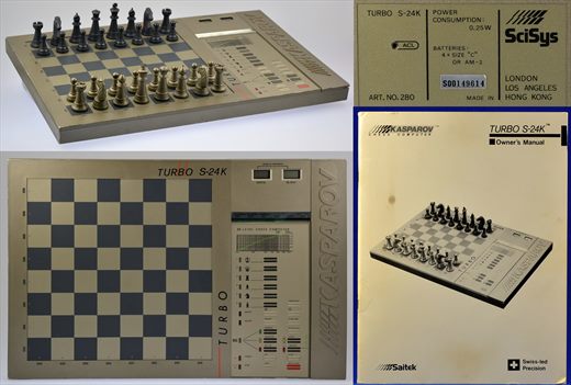Kasparov Chess Computer Turbo S-24K Art.no.280 (Saitek SciSys)
