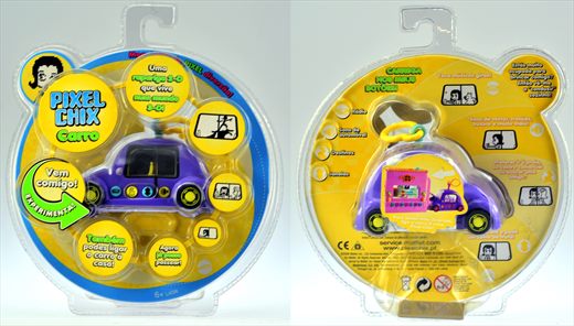 Pixel Chix Carro - roxo-amarelo-azul L4096