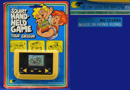 Squirt Hand-held Game LT354A Luen Tat MFG - Hong Kong 1987