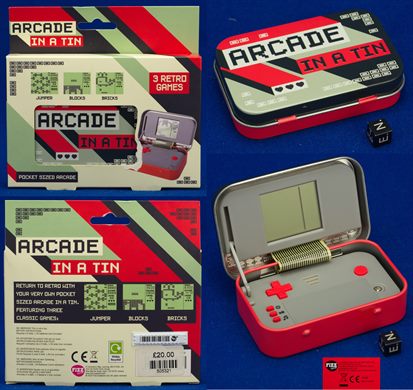 Arcade in a Tin (3 retro games)
