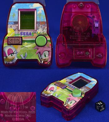 Sega Amy and Rouge Tennis McDonalds 2005 Roxo