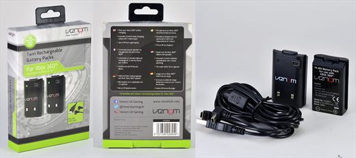 Twin Rechargeable Battery Pack - Venom UK V52894