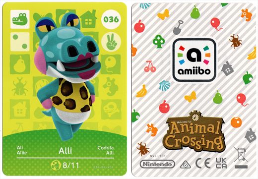 Animal Crossing NVL-101 036 Alli 036-BK-AOP