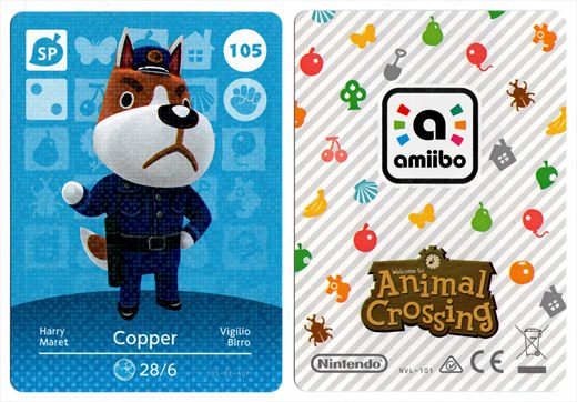 Animal Crossing NVL-101 105 Copper 105-EE-AOP