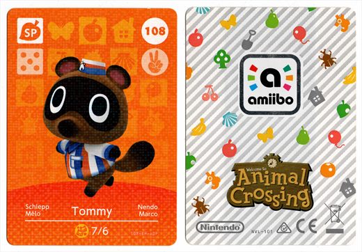 Animal Crossing NVL-101 108 Tommy 108-EH-AOP