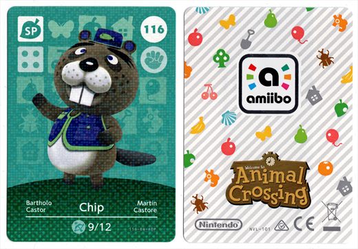 Animal Crossing NVL-101 116 Chip 116-EQ-AOP