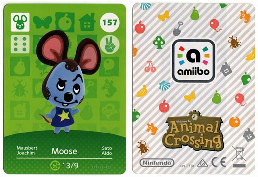 Animal Crossing NVL-101 157 Moose 157-GG-AOP