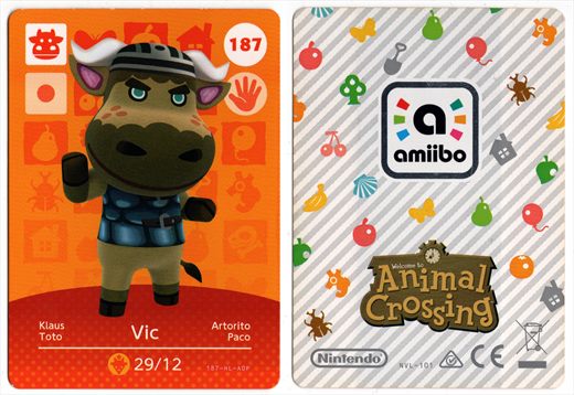 Animal Crossing NVL-101 187 Vic 187-HL-AOP