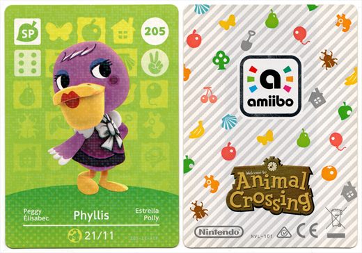 Animal Crossing NVL-101 205 Phyllis 205-IE-AOP