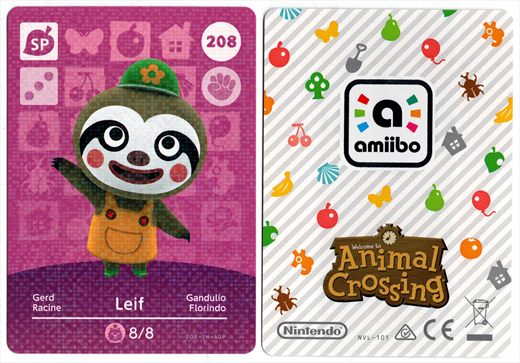 Animal Crossing NVL-101 208 Leif 208-IH-AOP