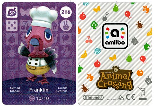 Animal Crossing NVL-101 216 Franklin 216-IQ-AOP
