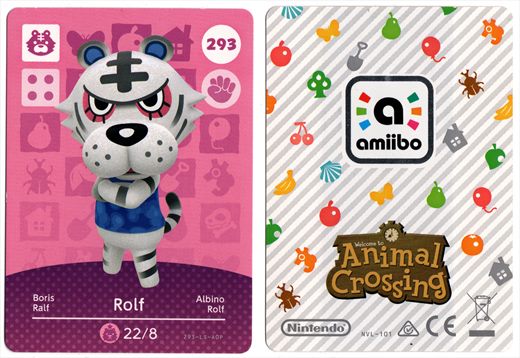 Animal Crossing NVL-101 293 Rolf 293-LS-AOP
