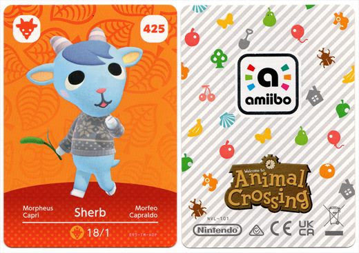 Animal Crossing NVL-101 425 Sherb 893-TM-AOP