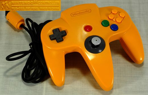 Nintendo 64 controller (amarelo)