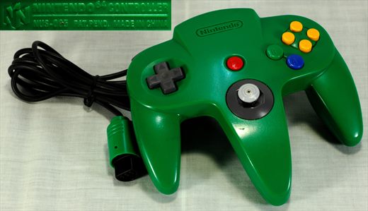 Nintendo 64 controller (verde)