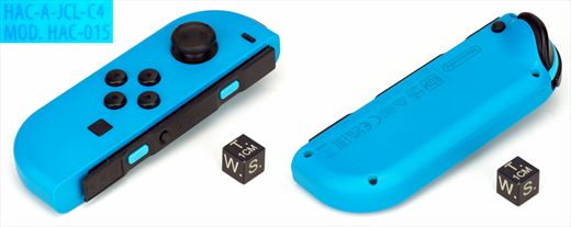 Nintendo Switch HAC-015 HAC-A-JCL-C4 NEON BLUE Left Side Joy Con