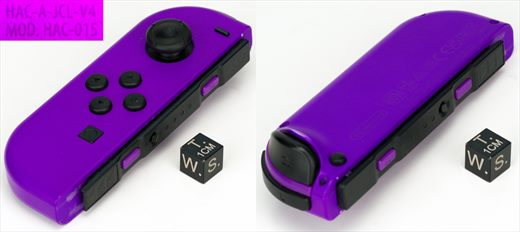 Nintendo Switch HAC-015 HAC-A-JCL-V4 NEON PURPLE Left Side Joy Con