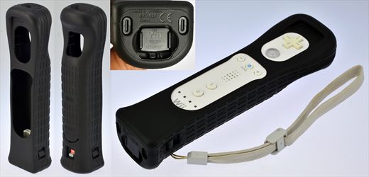 Wii motion plus sensor RVL-026 with sleeve RVL-027 black