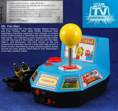 Namco (Plug and Play games) Ms. Pac-Man (Jakks Pacific)