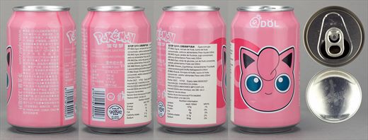 QDOL Agua con gas melocoton blanco Pokemon Jigglypuff 330 ml 2027-05-09