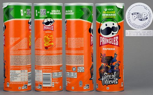 Pringles Paprika Sea Of Thieves lata promocional Xbox