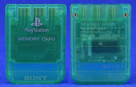 Sony PlayStation Memory Card SCPH-1020 H green