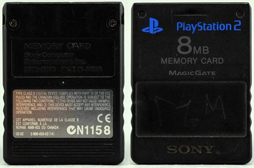 Sony PS2 8Mb Memory Card SCPH-10020 black