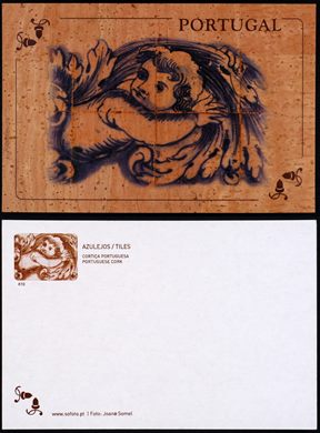 Portugal Azulejos Postal em Cortica - K10