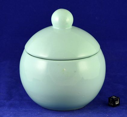 Acucareiro em porcelana verde claro