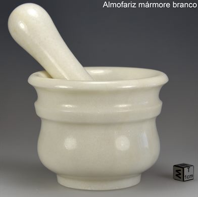 Almofariz marmore branco