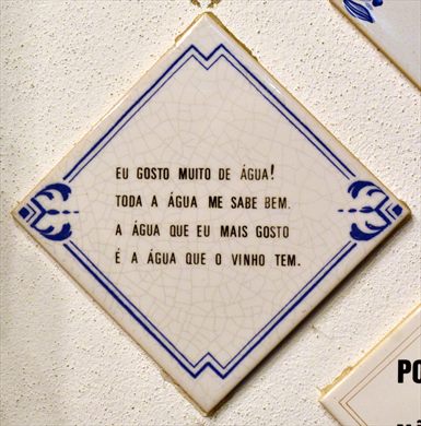 Eu gosto muito de agua...