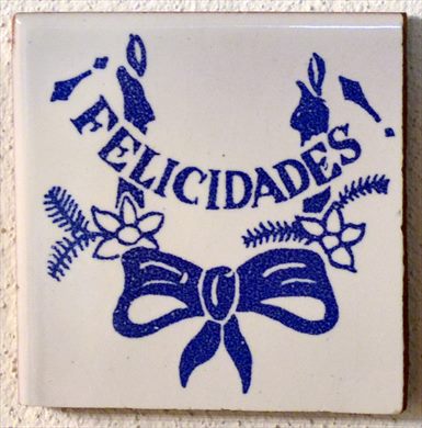 Felicidades (cor azul)