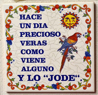 Hace un dia precioso...