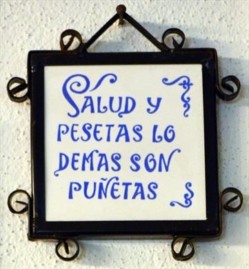 Salud y pesetas...