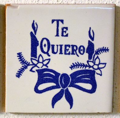 Te quiero (cor azul)