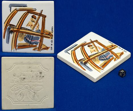 Azulejo decorativo em ceramica - Ilha de Sao Jorge Acores
