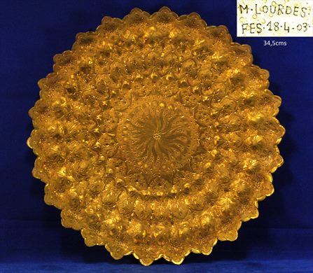 Bandeja de latao marroqui 34,5cms