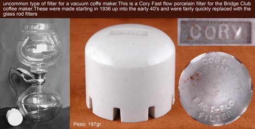 Filtro ceramico para cafeteira de vacuo - Cory Fast-Flo