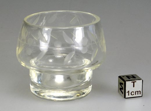 Copo vidro pequeno anos 40