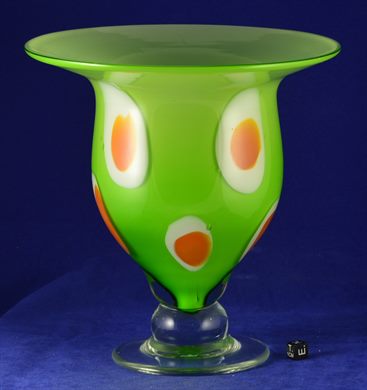 Jarra de vidro verde