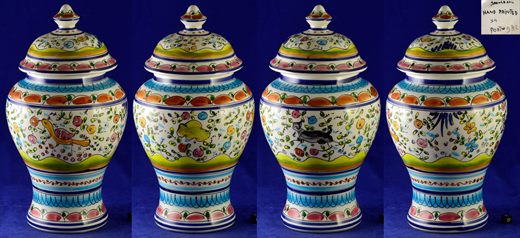 Pote decorativo em ceramica Lutz Keller